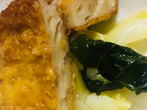 野菜フライ キャベツ 小松菜の煮物 レシピ 作り方 By Noa 1021 元yuri Yuri 楽天レシピ